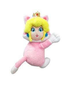 Super Mario Peluche imán Cat Peach 19 cm