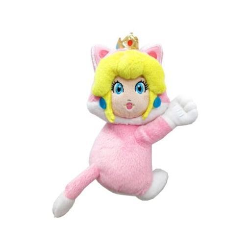 Super Mario Peluche imán Cat Peach 19 cm