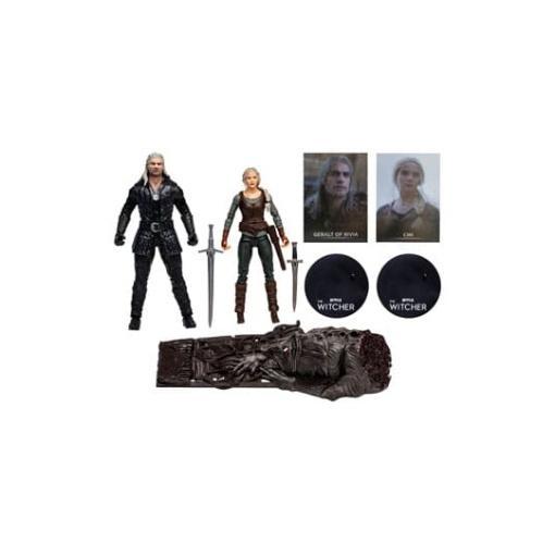 The Witcher Figura Geralt y Ciri (Netflix Season 3) 18 cm