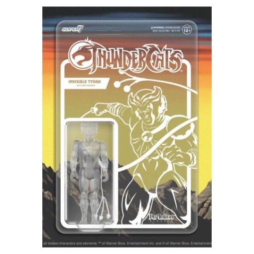 Thundercats Figura ReAction Tygra (Clear) 10 cm