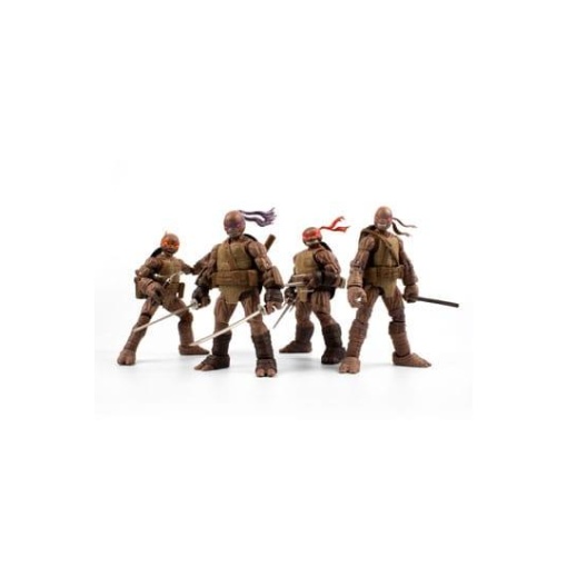 Tortugas Ninja Pack de 4 Figuras BST AXN Zombie Turtle (IDW Comics) 13 cm