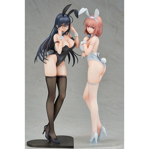 Ikomochi Original Character Estatuas 1/6 Black Bunny Aoi & White Bunny Natsume 30 - 31 cm