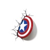 Marvel Lámpara 3D LED Captain America Shield