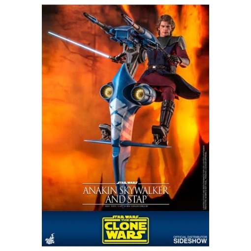 Star Wars The Clone Wars Figura 1/6 Anakin Skywalker & STAP 31 cm