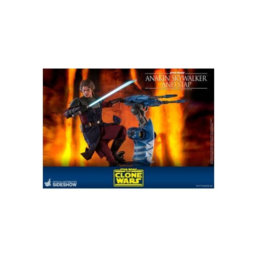 Star Wars The Clone Wars Figura 1/6 Anakin Skywalker & STAP 31 cm