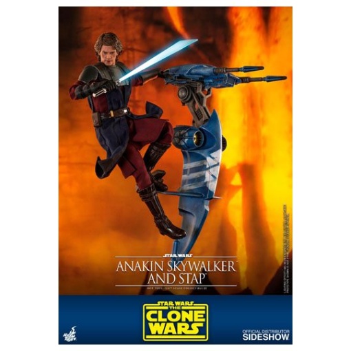 Star Wars The Clone Wars Figura 1/6 Anakin Skywalker & STAP 31 cm