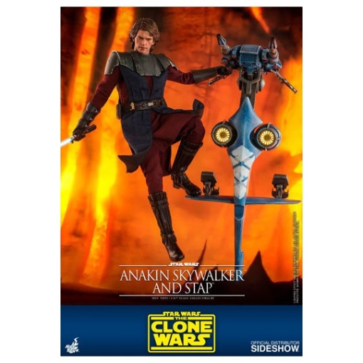 Star Wars The Clone Wars Figura 1/6 Anakin Skywalker & STAP 31 cm