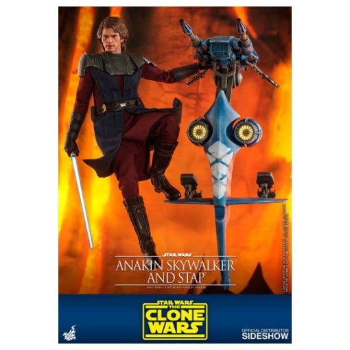 Star Wars The Clone Wars Figura 1/6 Anakin Skywalker & STAP 31 cm