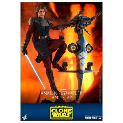 Star Wars The Clone Wars Figura 1/6 Anakin Skywalker & STAP 31 cm