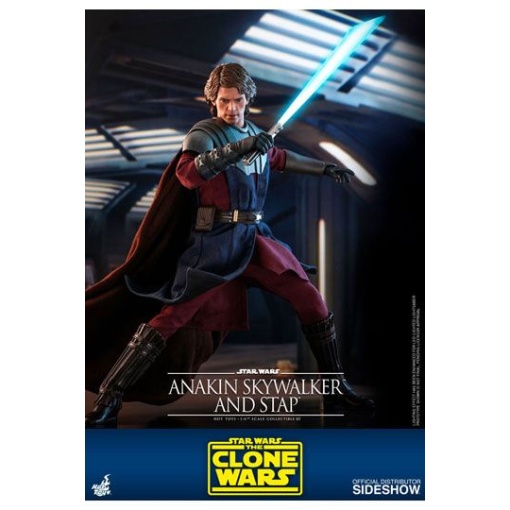 Star Wars The Clone Wars Figura 1/6 Anakin Skywalker & STAP 31 cm