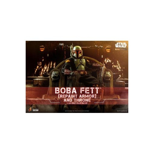 Star Wars The Mandalorian Figura 1/6 Boba Fett (Repaint Armor) and Throne 30 cm