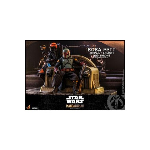 Star Wars The Mandalorian Figura 1/6 Boba Fett (Repaint Armor) and Throne 30 cm