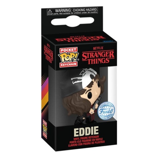 Stranger Things Llaveros Pocket POP! Vinyl Eddie 4 cm Expositor (12)