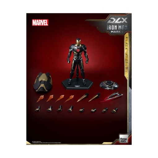 Infinity Saga Figura 1/12 DLX Iron Man Mark 50 (Black X Gold) 17 cm