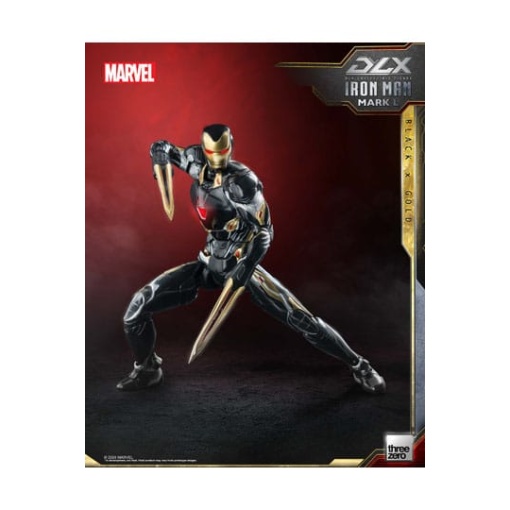 Infinity Saga Figura 1/12 DLX Iron Man Mark 50 (Black X Gold) 17 cm