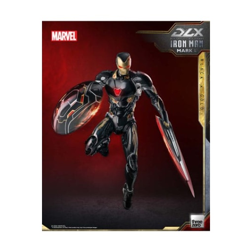 Infinity Saga Figura 1/12 DLX Iron Man Mark 50 (Black X Gold) 17 cm