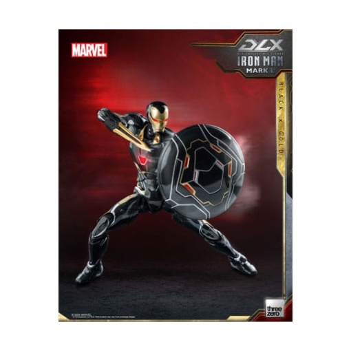 Infinity Saga Figura 1/12 DLX Iron Man Mark 50 (Black X Gold) 17 cm