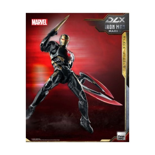 Infinity Saga Figura 1/12 DLX Iron Man Mark 50 (Black X Gold) 17 cm