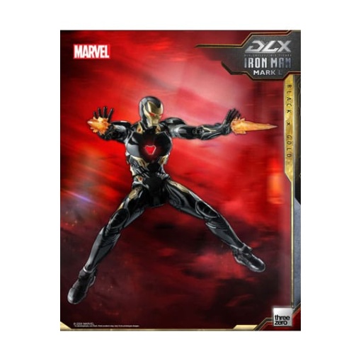 Infinity Saga Figura 1/12 DLX Iron Man Mark 50 (Black X Gold) 17 cm