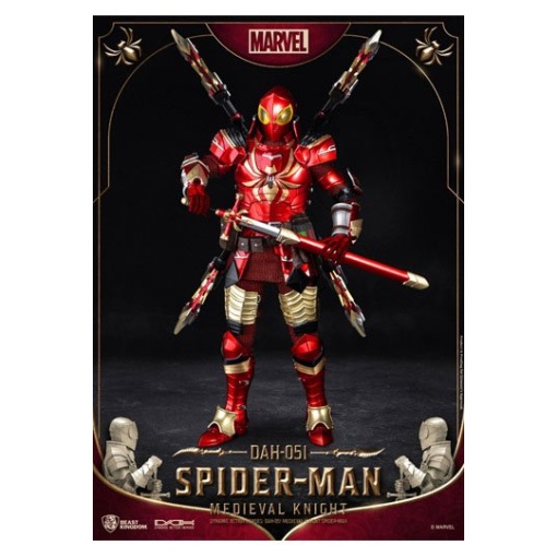 Marvel Figura Dynamic 8ction Heroes 1/9 Medieval Knight Spider-Man 20 cm