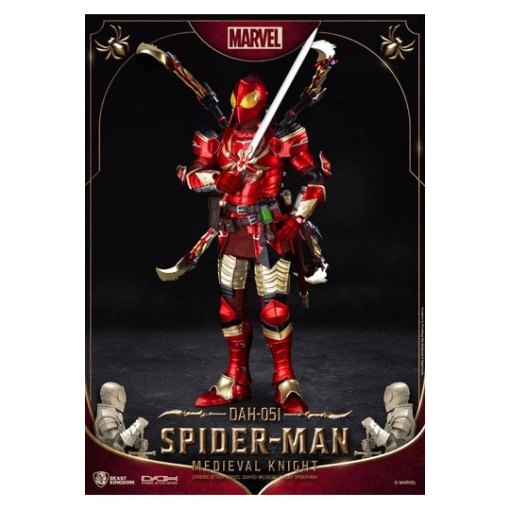 Marvel Figura Dynamic 8ction Heroes 1/9 Medieval Knight Spider-Man 20 cm