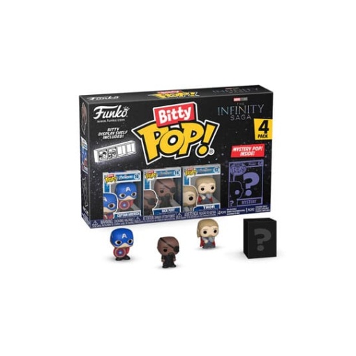 Marvel Pack de 4 Figuras Bitty POP! Vinyl Captain America 2