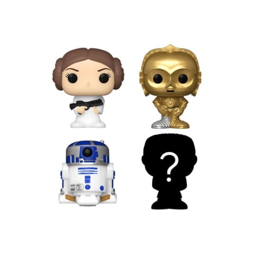 Star Wars Pack de 4 Figuras Bitty POP! Vinyl Leia 2