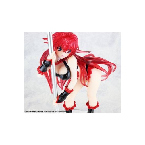 High School DxD Statue 1/7 Rias Gremory Pole Dance Ver. Black Color 20 cm