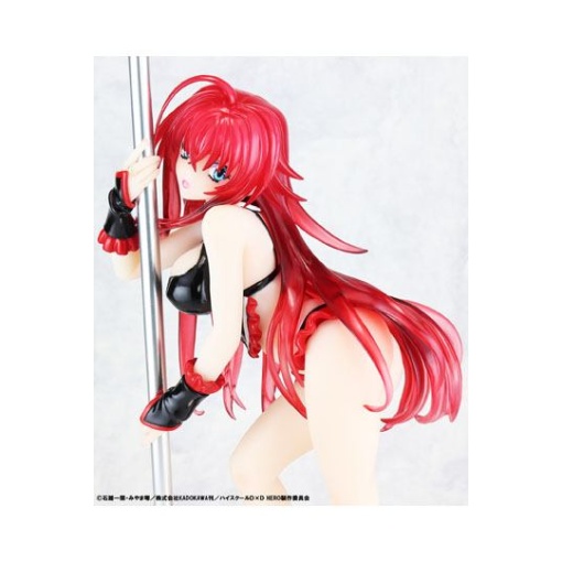 High School DxD Statue 1/7 Rias Gremory Pole Dance Ver. Black Color 20 cm