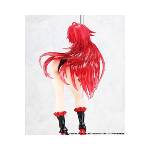 High School DxD Statue 1/7 Rias Gremory Pole Dance Ver. Black Color 20 cm