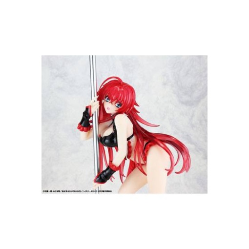 High School DxD Statue 1/7 Rias Gremory Pole Dance Ver. Black Color 20 cm