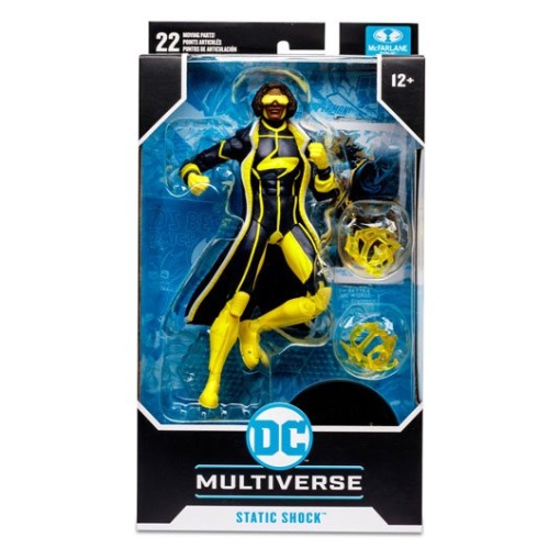 DC Multiverse Figura Static Shock (New 52) 18 cm - Embalaje dañado