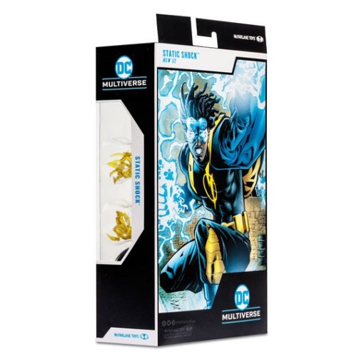 DC Multiverse Figura Static Shock (New 52) 18 cm - Embalaje dañado