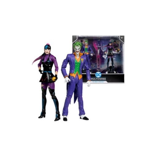 DC Multiverse Figuras Paquete de 2 The Joker & Punchline 18 cm