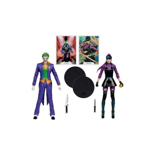 DC Multiverse Figuras Paquete de 2 The Joker & Punchline 18 cm