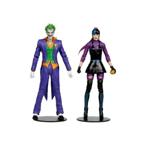 DC Multiverse Figuras Paquete de 2 The Joker & Punchline 18 cm