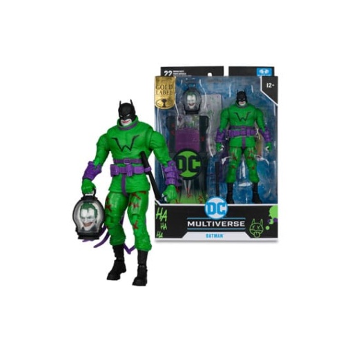 DC Multiverse Figura Batman (Batman: Last Knight on Earth) Jokerized (Gold Label) 18 cm