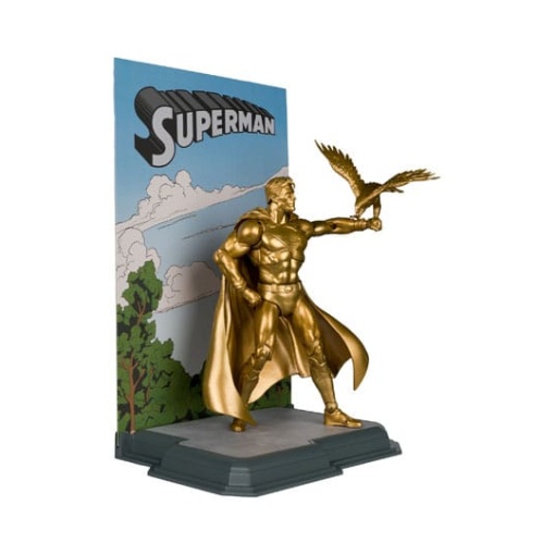 DC Multiverse Figura Superman (Centennial Park Tribute Statue) Gold Label 18 cm