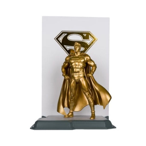 DC Multiverse Figura Superman (Centennial Park Tribute Statue) Gold Label 18 cm