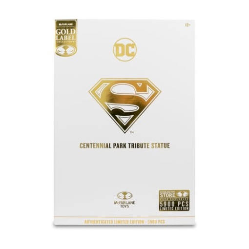 DC Multiverse Figura Superman (Centennial Park Tribute Statue) Gold Label 18 cm