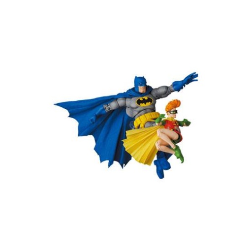 Batman: The Dark Knight Returns Figuras MAF EX Batman Blue Version & Robin 11- 16 cm