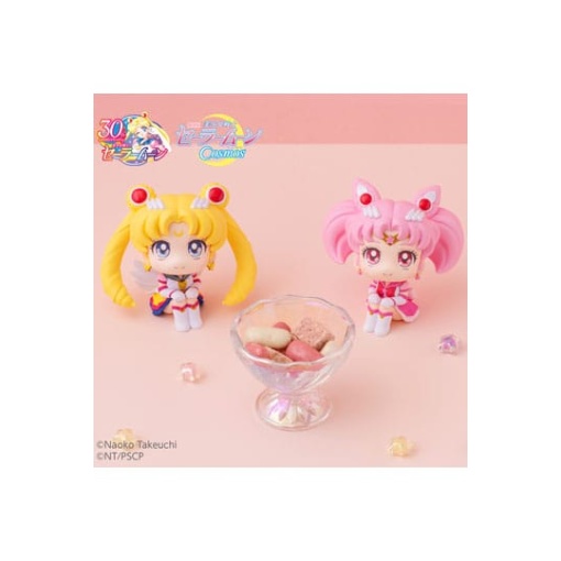 Sailor Moon Cosmos The Movie Look Estatuas PVC Look Up Eternal Sailor Moon & Eternal Sailor Chibi Moon LTD Ver. 11 cm