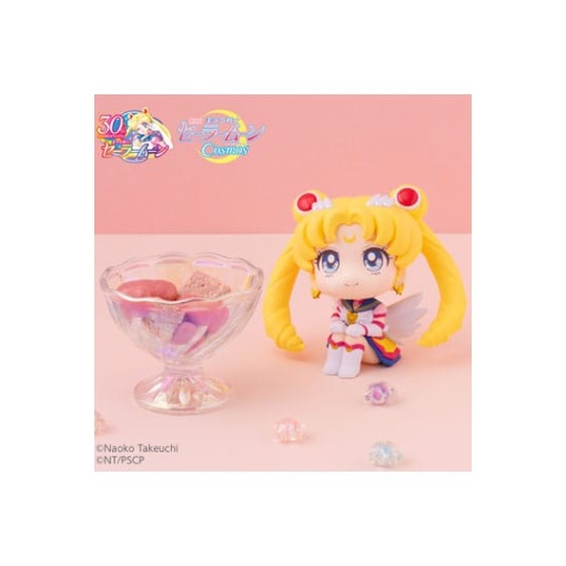 Sailor Moon Cosmos The Movie Look Estatuas PVC Look Up Eternal Sailor Moon & Eternal Sailor Chibi Moon LTD Ver. 11 cm