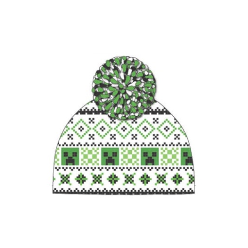 Minecraft Gorro Pom-Pom