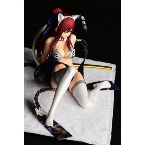 Fairy Tail Estatua 1/6 Erza Scarlet - White Tiger CAT Gravure_Style 13 cm