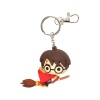 Harry Potter Llavero caucho Harry Potter & Broomstick 7 cm