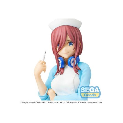 The Quintessential Quintuplets 2 Estatua PVC SPM Miku Nakano Nurse Ver. 21 cm - Embalaje dañado