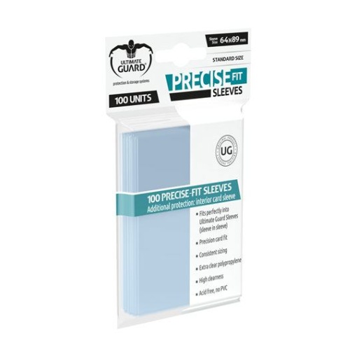 Ultimate Guard Precise-Fit Sleeves Fundas de Cartas Tamaño Estándar Transparente (100)