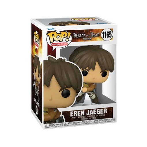 Attack on Titan Figura POP! Animation Vinyl Eren Yeager 9 cm - Embalaje dañado