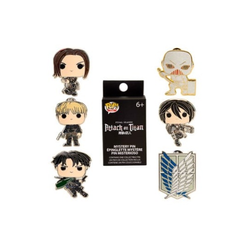 Attack on Titan Loungefly Chapas esmaltadas Blind S4 Character Expositor (12)